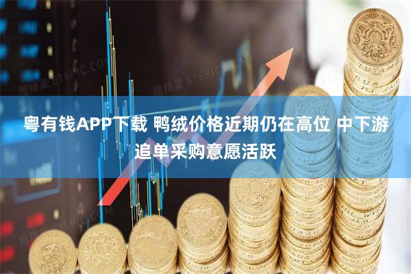 粤有钱APP下载 鸭绒价格近期仍在高位 中下游追单采购意愿活跃